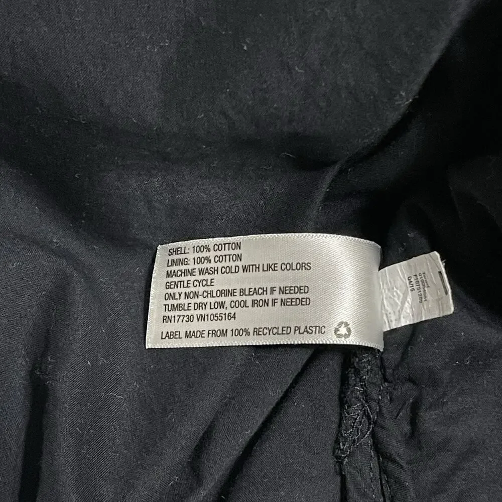 Merona Cotton Eyelet Shift Dress Plus Size XXL Black Lined Lightweight Boho - Picture 9 of 10